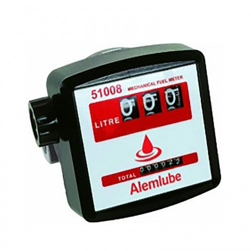 Alemlube 51008 1" Mechanical Diesel Fuel Meter - 120L/min