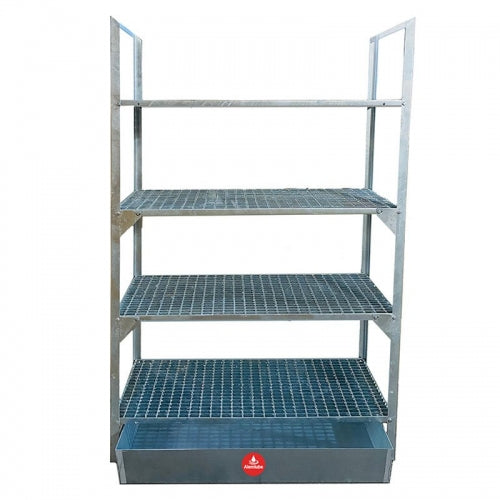 Alemlube 66300 Drum Storage & Spill Containment Rack ­ 12x 60L