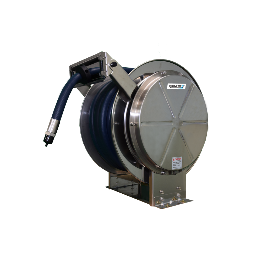 RETRACTA AIR/WATER 1" X 20M HOSE REEL SS