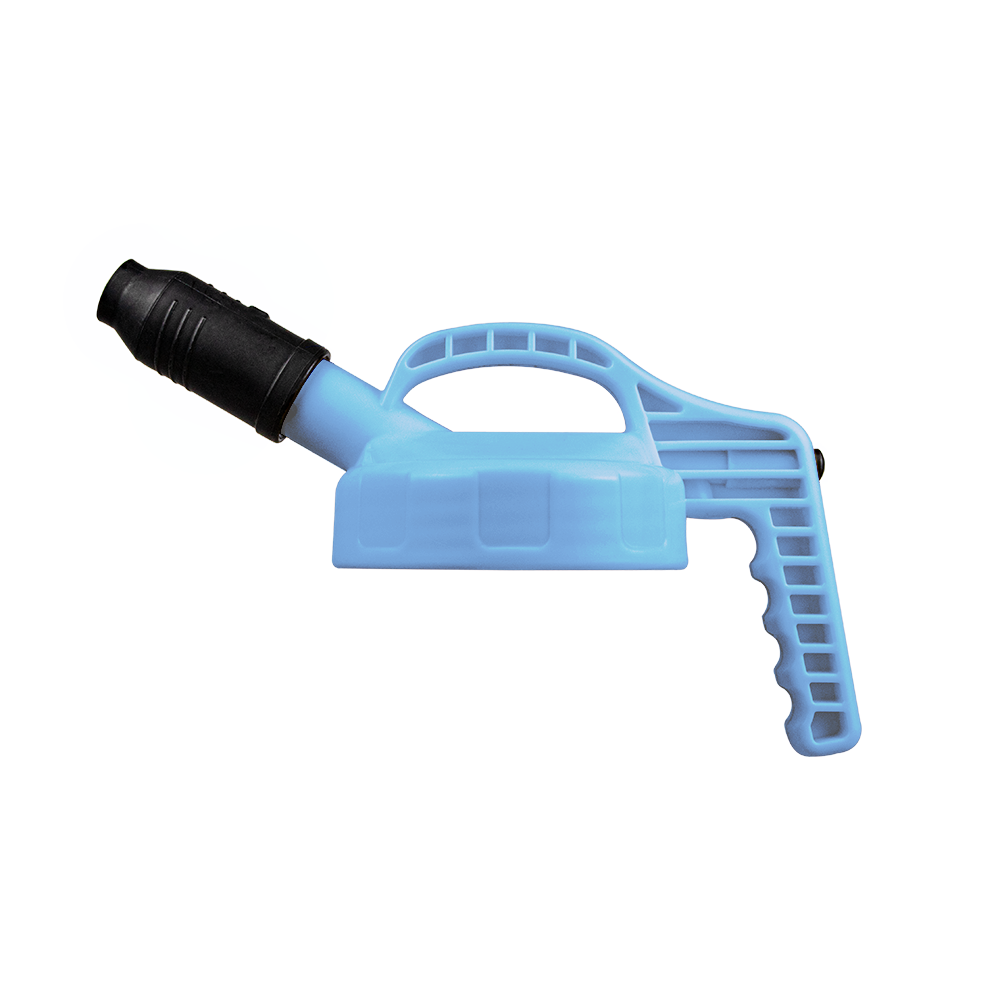 LUBEMATE OIL CAN STOUT SPOUT LID - LIGHT BLUE
